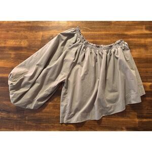 Luminary Women’s Small Top Asymmetrical One Shoulder Balloon Sleeve Blouse